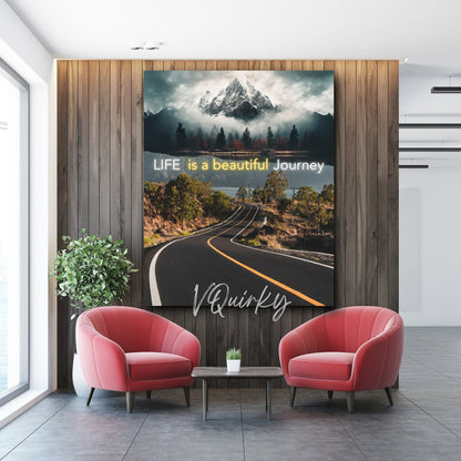 Life is a Beautiful Journey Canvas Painting
