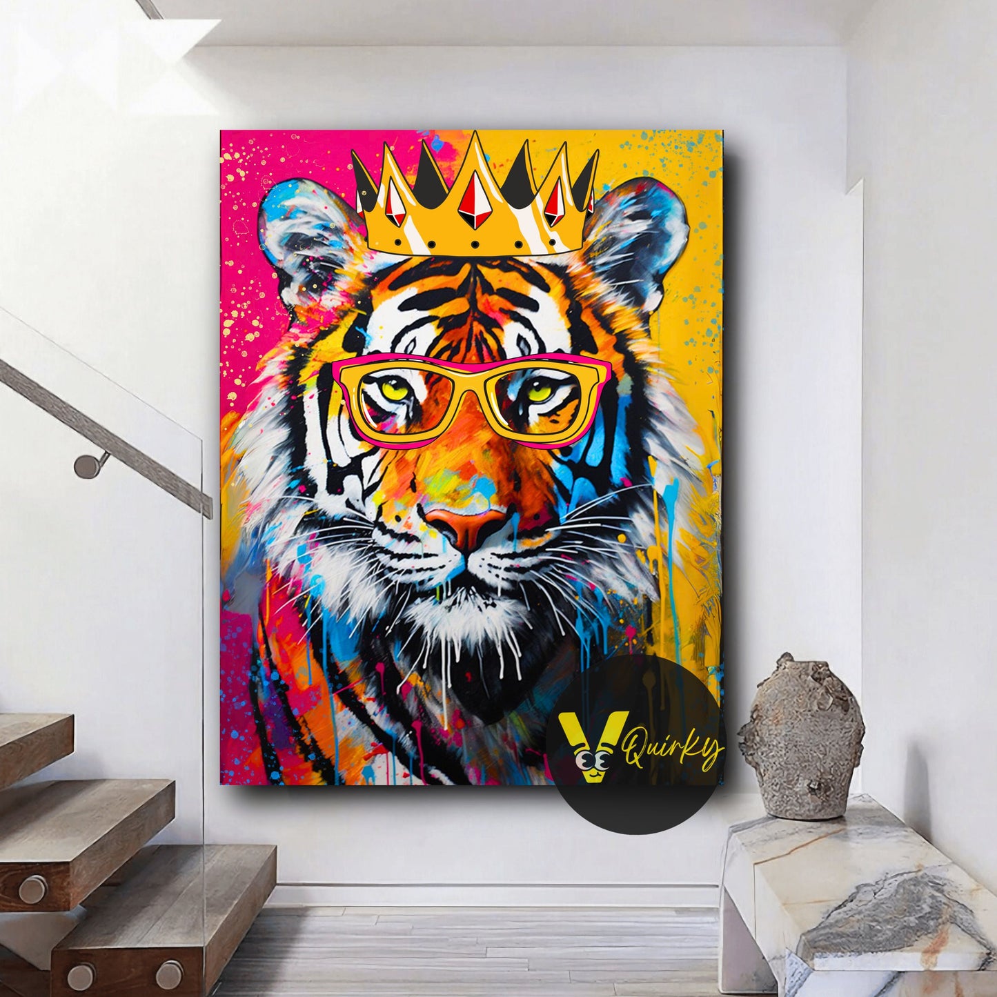 King  Mafia Tiger Canvas Painting