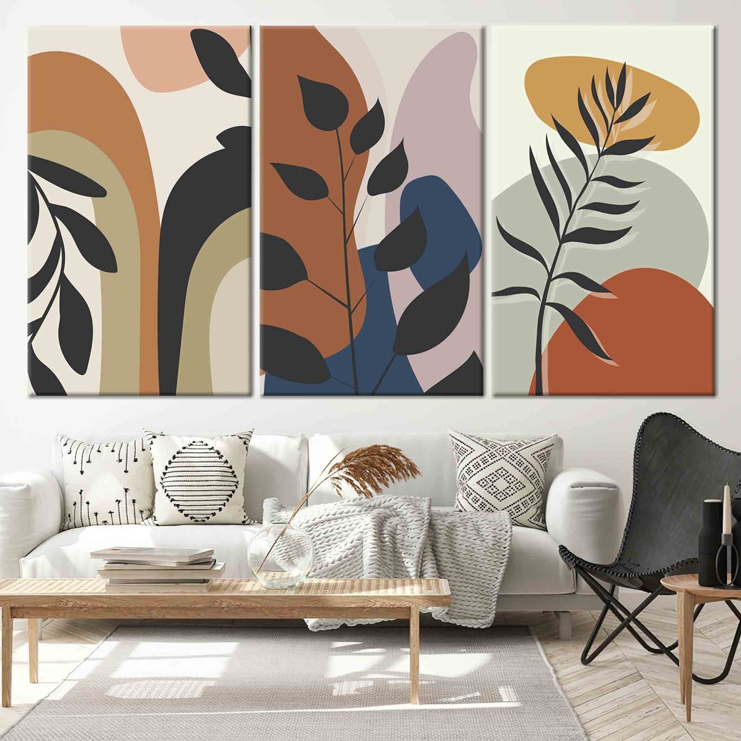 Boho - Set Of 3 Canvas Painting