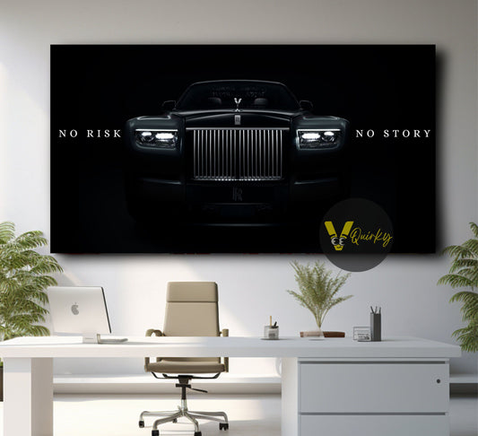 Rolls-Royce No Risk No Story Canvas Painting