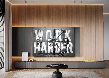Work Harder Canvas Painting