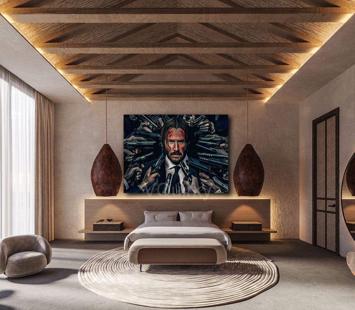 John Wick (Keanu Reeves) Canvas Painting