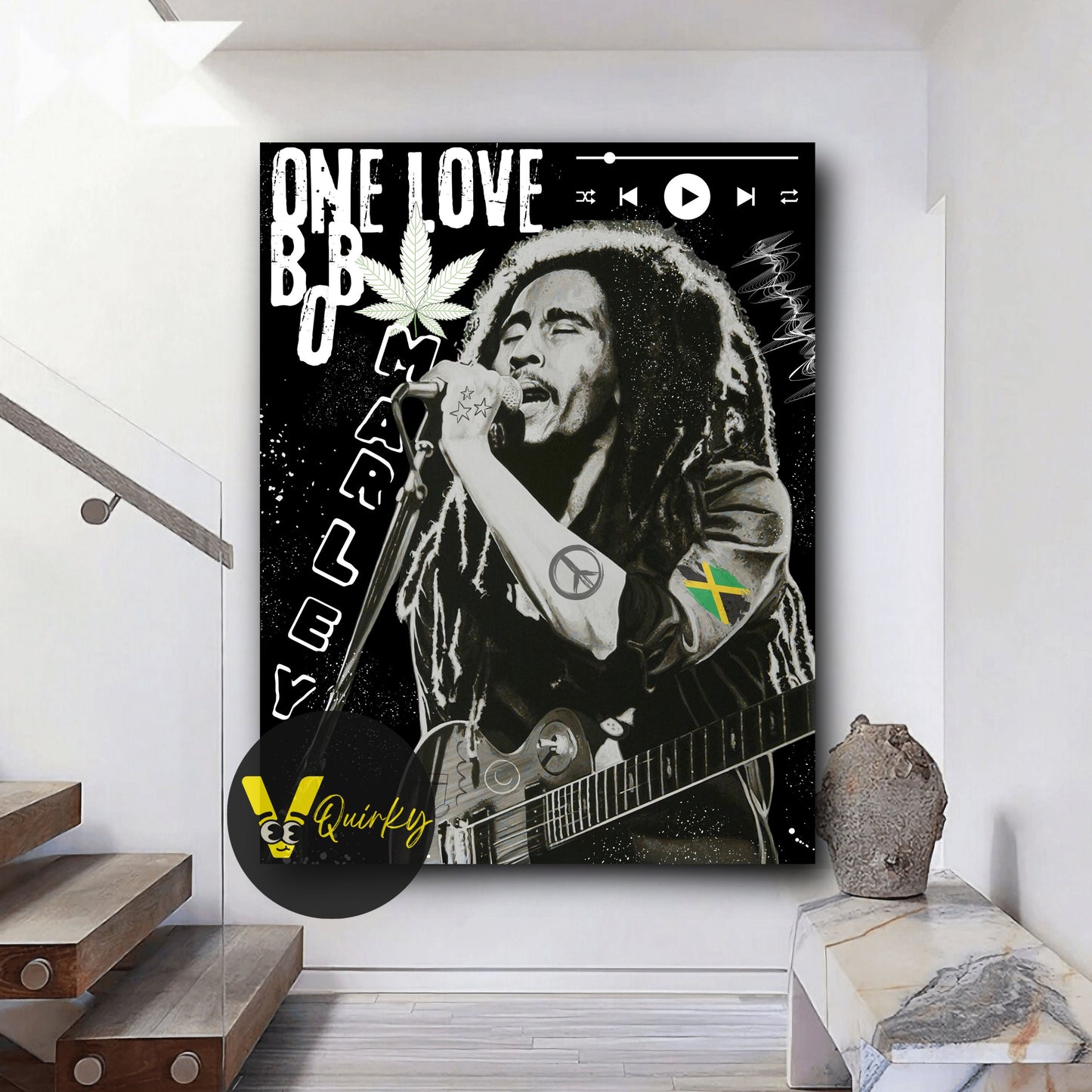 Bob Marley One Love Canvas Painting