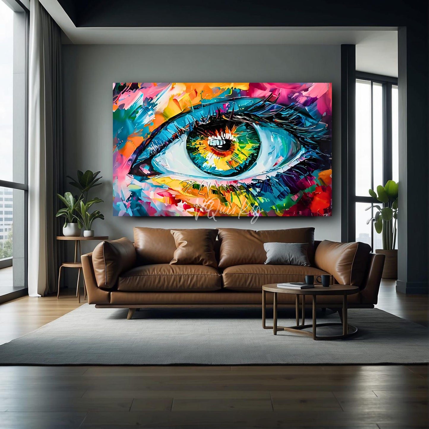 Vibrant Eye Canvas Painting