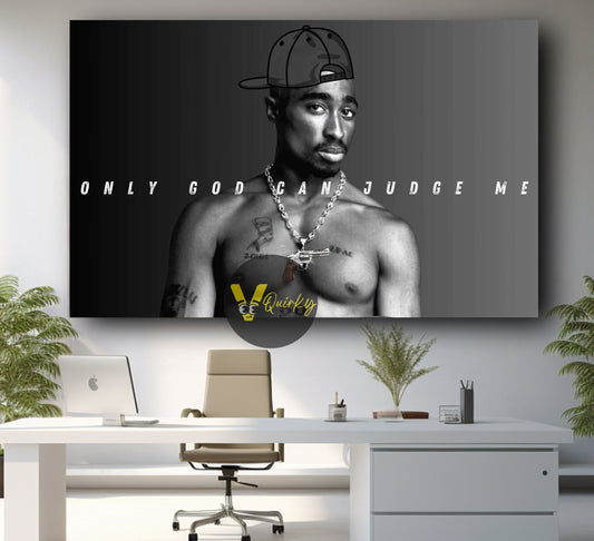 Only GOD Can Judge Me (TUPAC) Canvas Painting