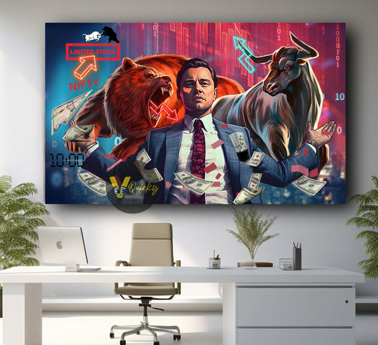 Leonardo Dicaprio (The Wolf of Wall Street 4) Canvas Painting