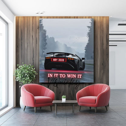 In It To Win It Canvas Painting