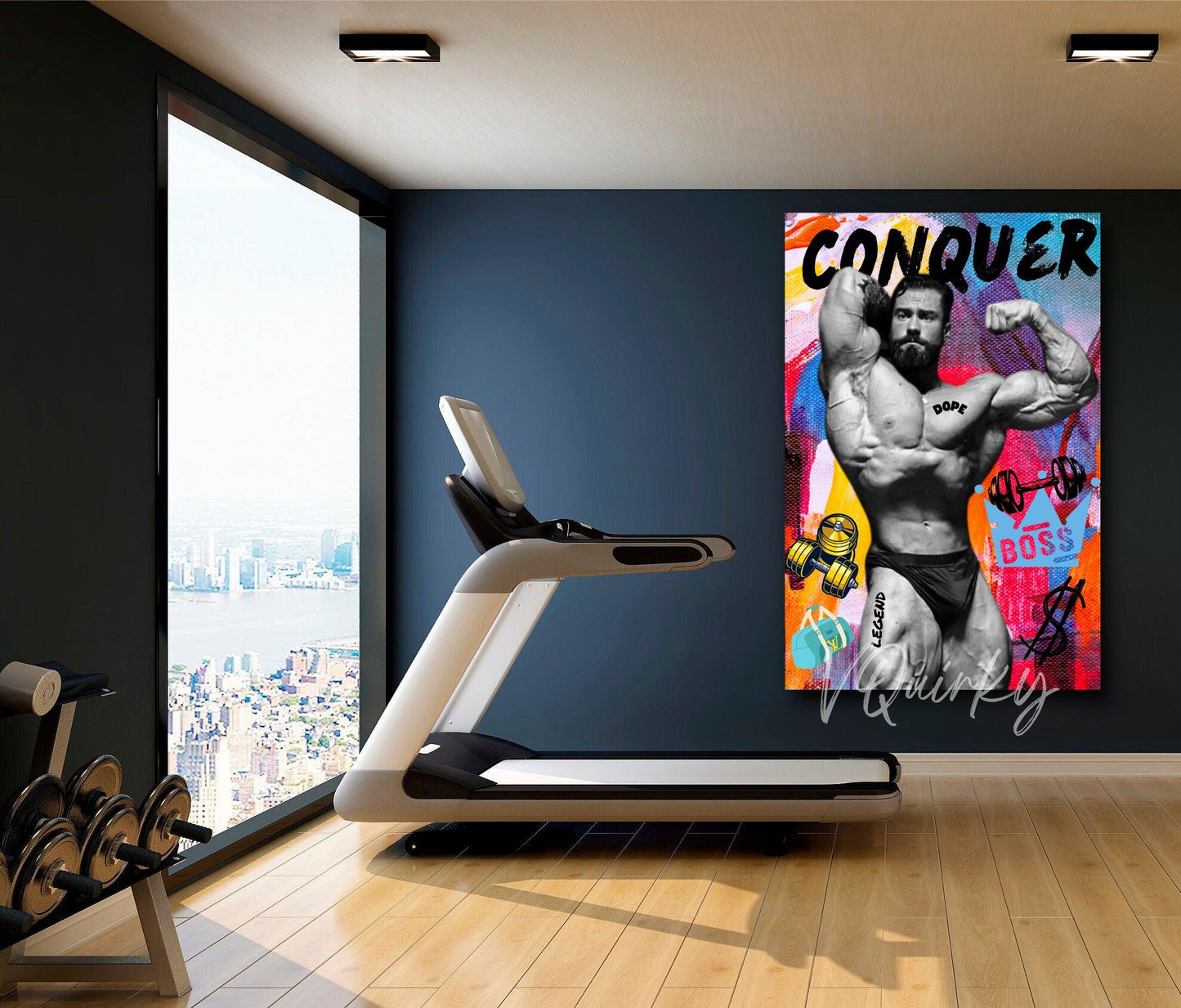 Chris Bumstead (CBum) Conquer Gym Canvas Painting