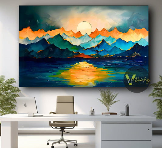 Abstract Nature Canvas Painting