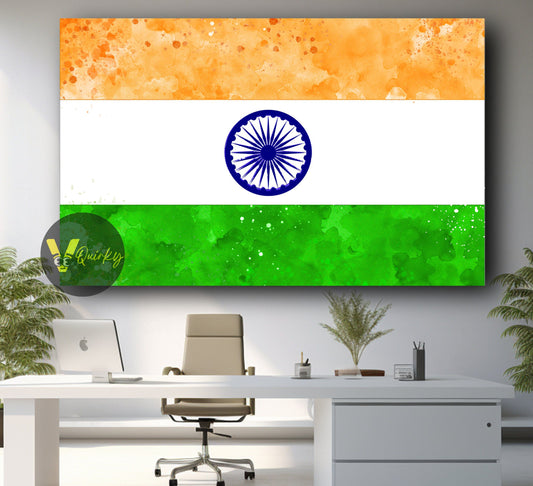 INDIA Flag Canvas Painting