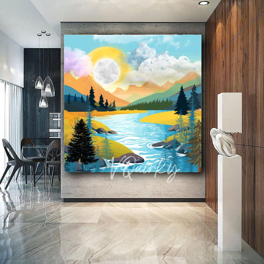 Nature at its best Canvas Painting