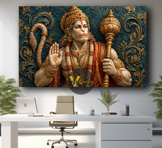Hanuman Ji 3D canvas wall art by VQuirky