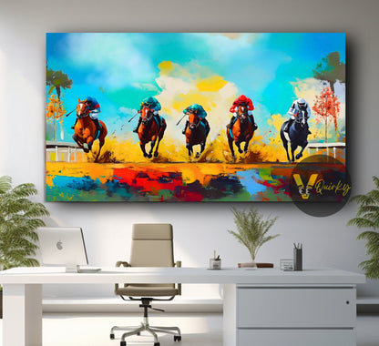 Running Horses Canvas Painting