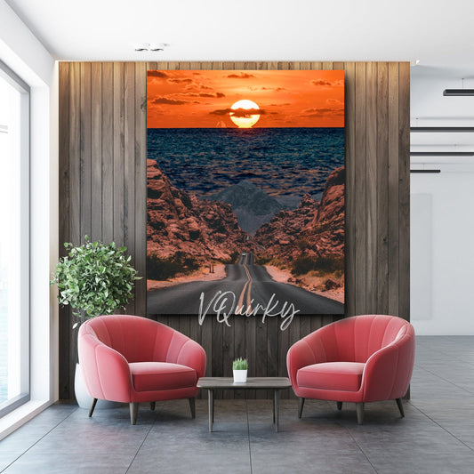 Sunset Nature Canvas Painting