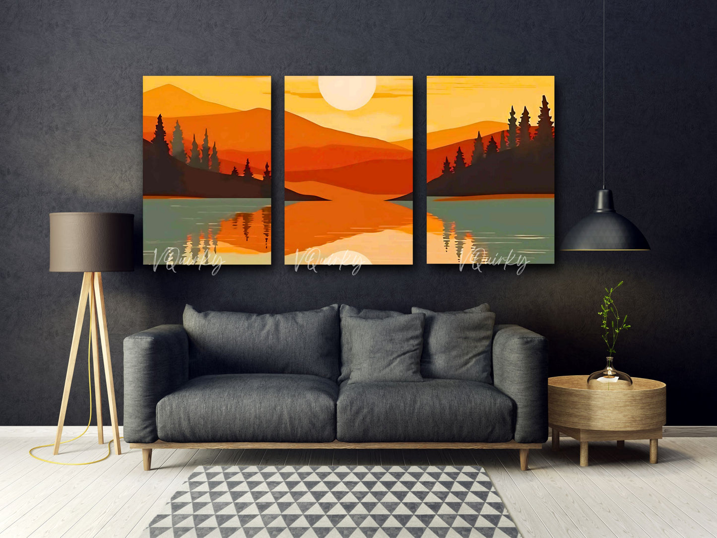 Boho Beautiful - Set Of 3 Nature Canvas Painting