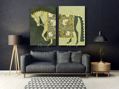 Boho Horse - Set Of 2 Canvas Painting