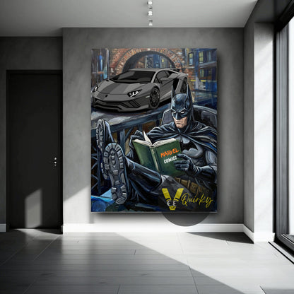 Batman Vertical Canvas Painting