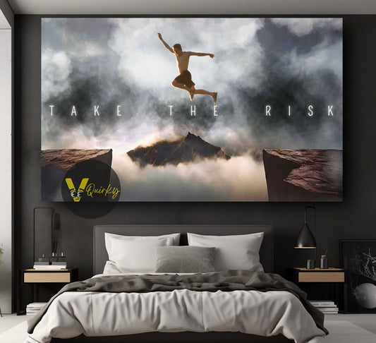 Take The Risk Canvas Painting