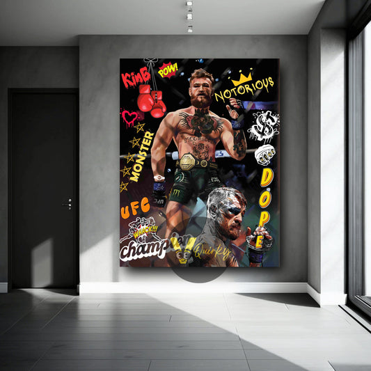 UFC Conor McGregor Canvas Painting