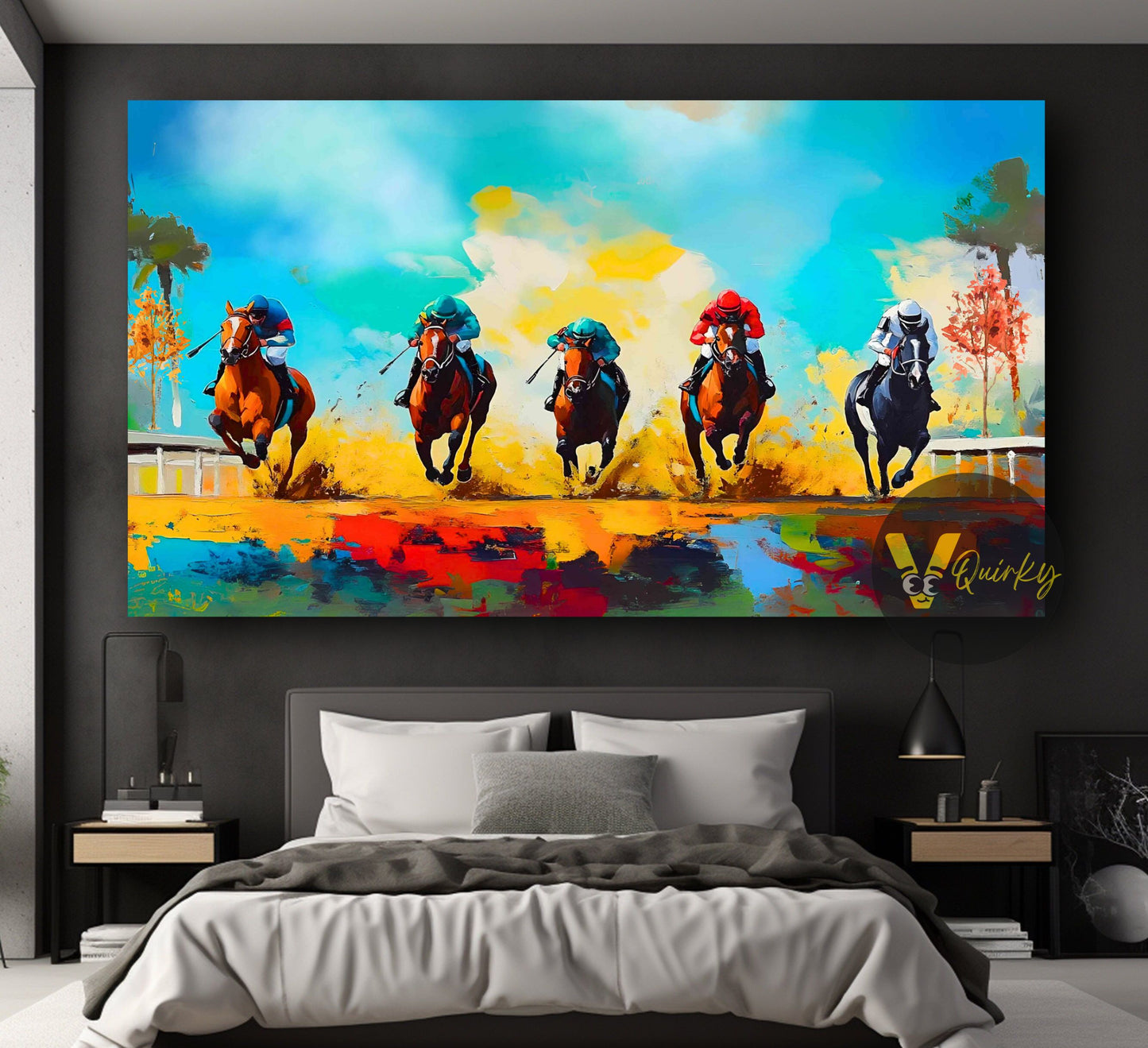 Running Horses Canvas Painting