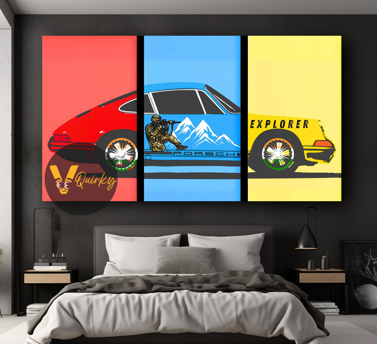 Porsche Horizontal Canvas Painting