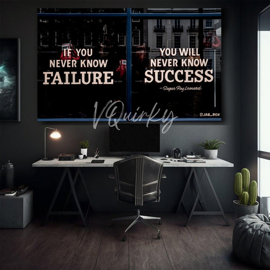 If You Never Know Failure Quote Canvas Painting