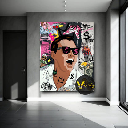 Leonardo The Wolf Of Wall Street Canvas Painting