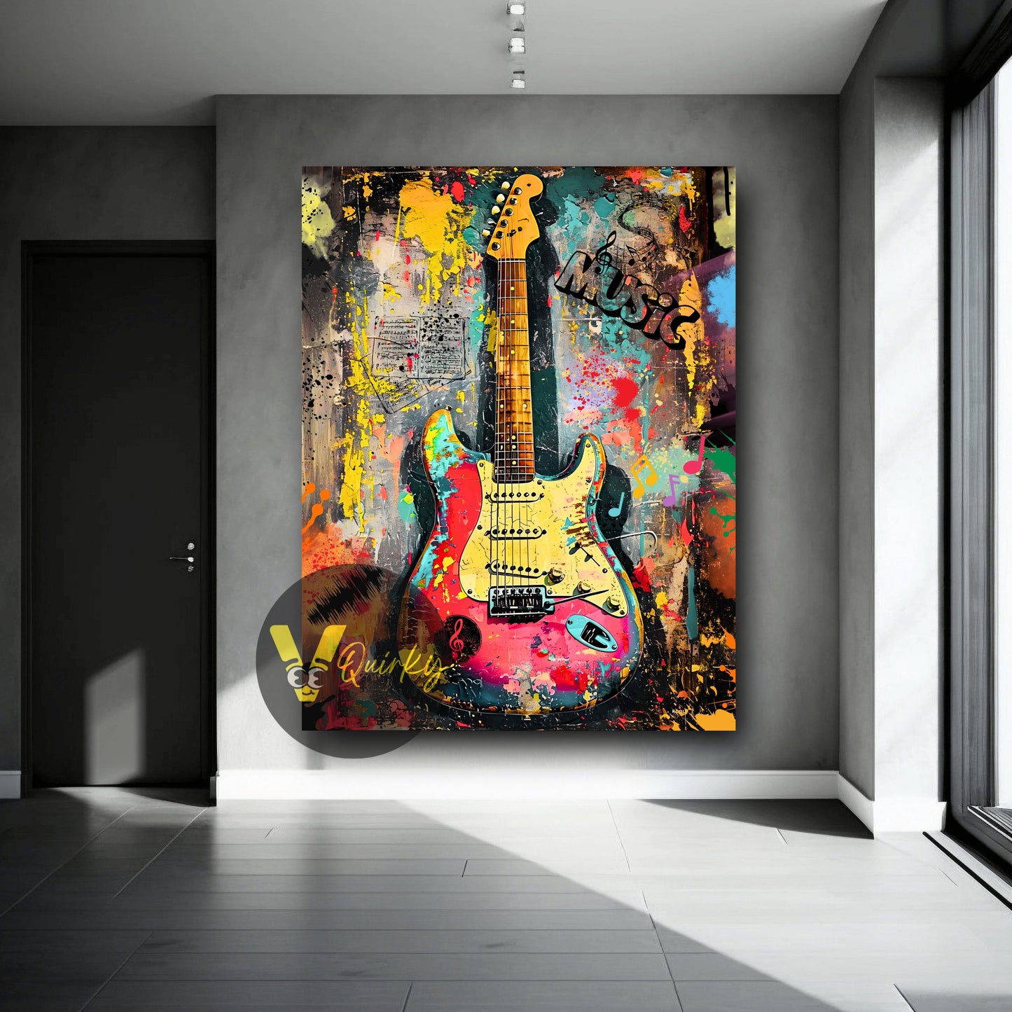 Guitar Music Canvas Painting