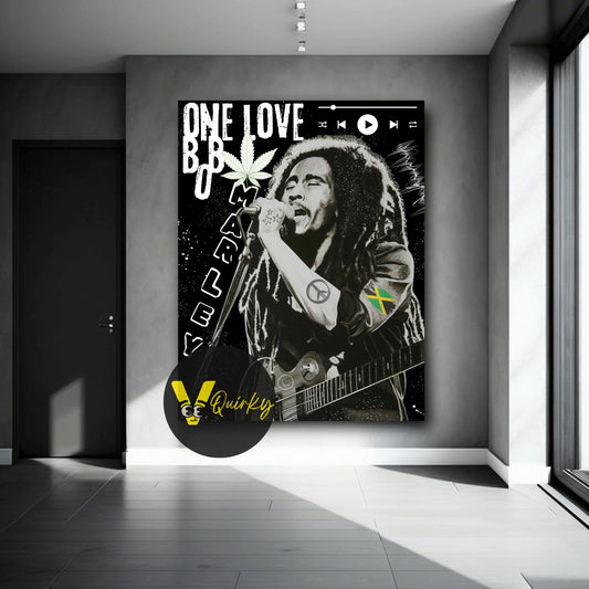 Bob Marley One Love Canvas Painting