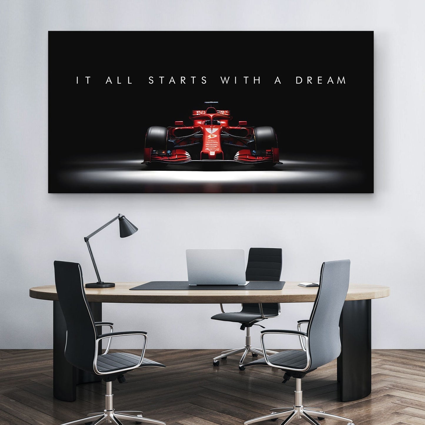 F1 It All Starts With A Dream Horizontal 1 Canvas Painting