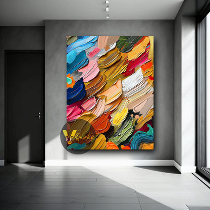 Abstract Paint 3d Art Canvas Painting