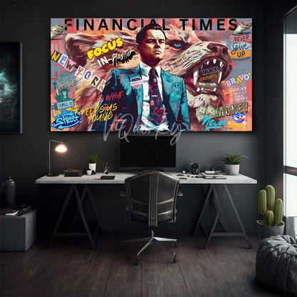 Leonardo Dicaprio (The Wolf of Wall Street) Canvas Painting