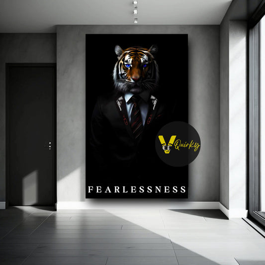 Tiger Fearlessness Canvas Painting