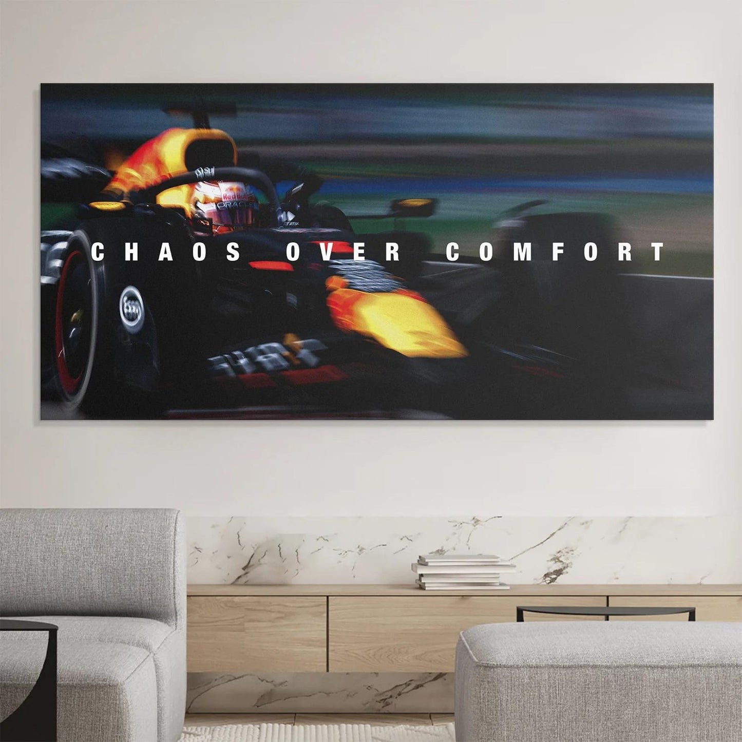 Chaos Over Comfort F1 Canvas Painting