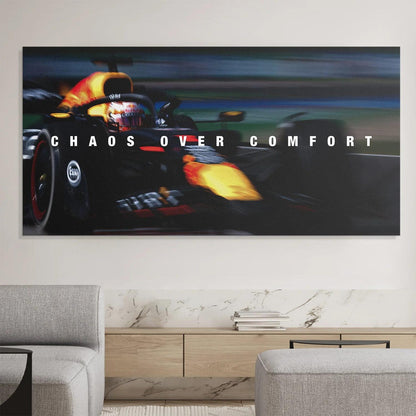 Chaos Over Comfort F1 Canvas Painting