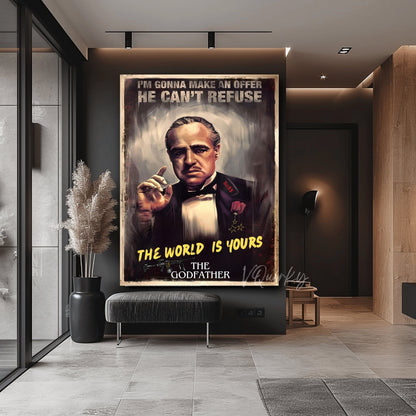 The Godfather (Don Vito Corleone) Canvas Painting