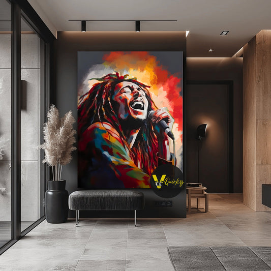 Bob Marley Canvas Painting