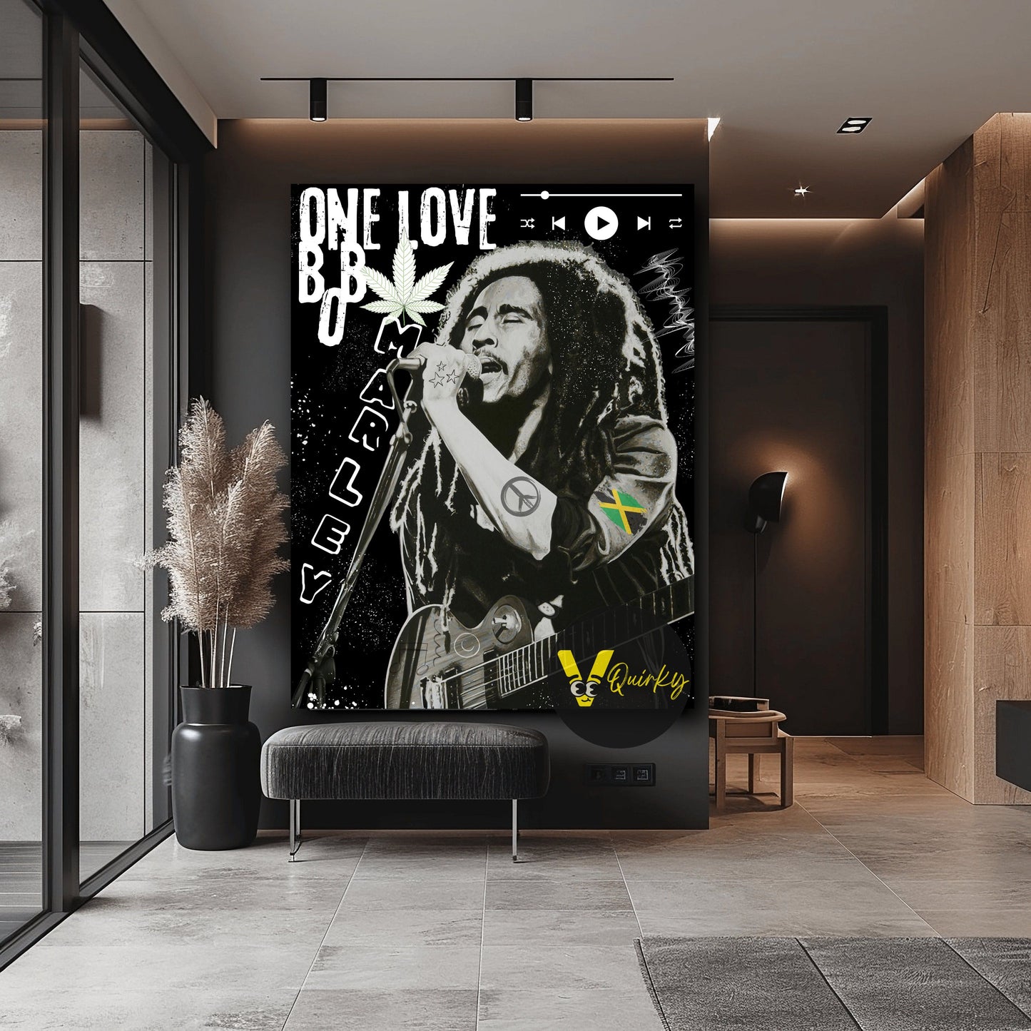 Bob Marley One Love Canvas Painting