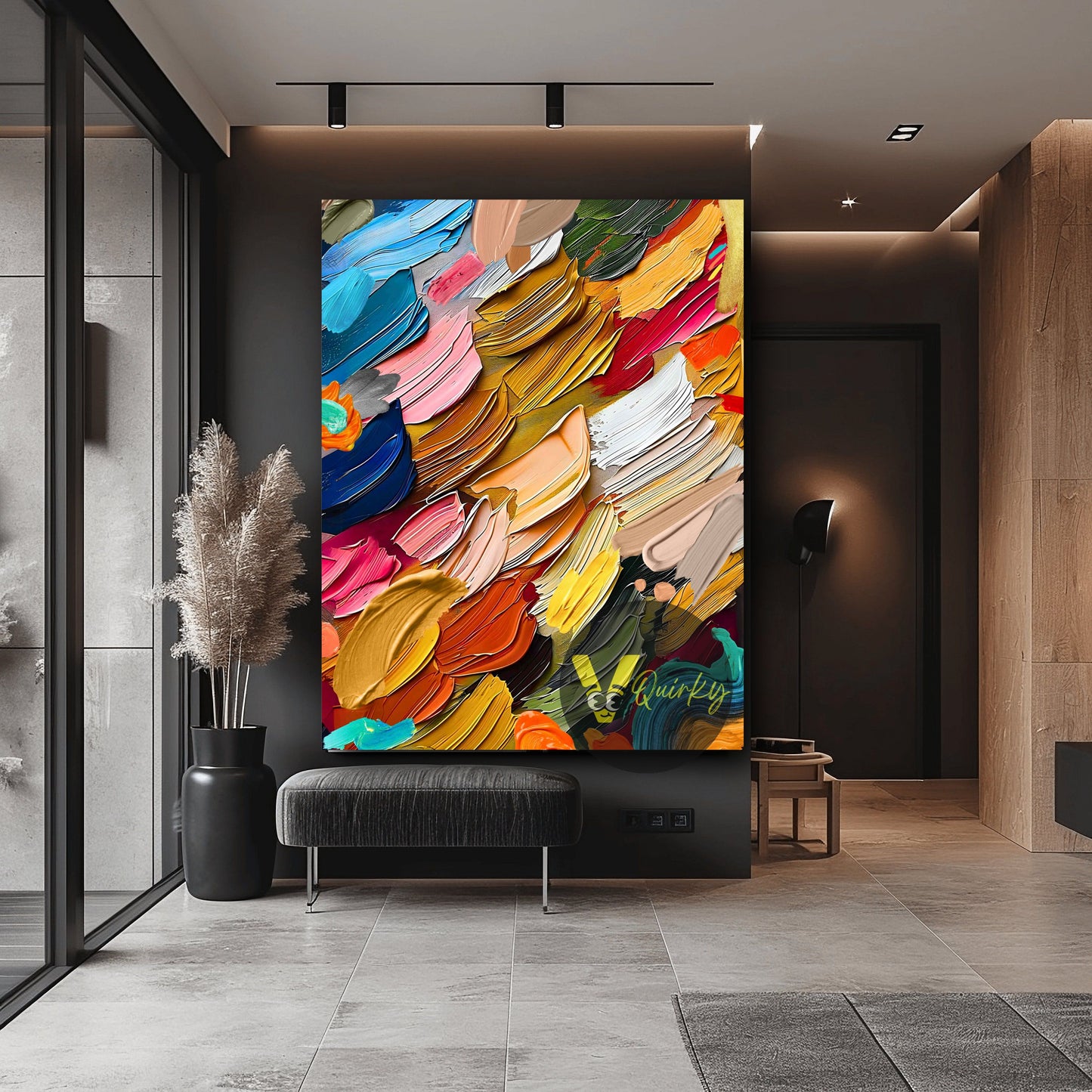 Abstract Paint 3d Art Canvas Painting