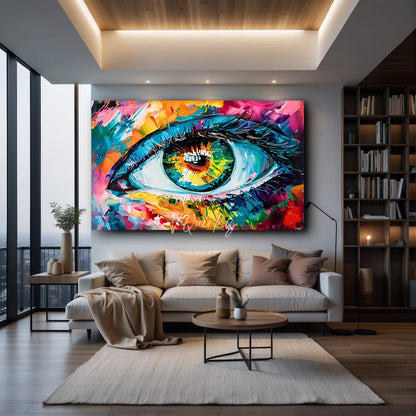 Vibrant Eye Canvas Painting