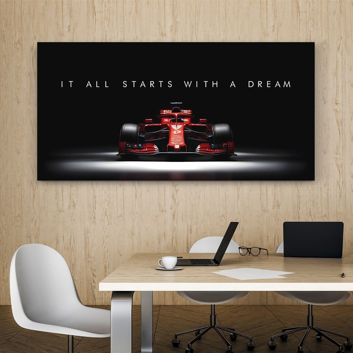 F1 It All Starts With A Dream Horizontal 1 Canvas Painting