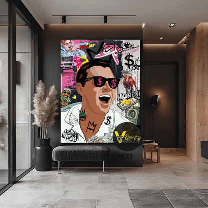 Leonardo The Wolf Of Wall Street Canvas Painting