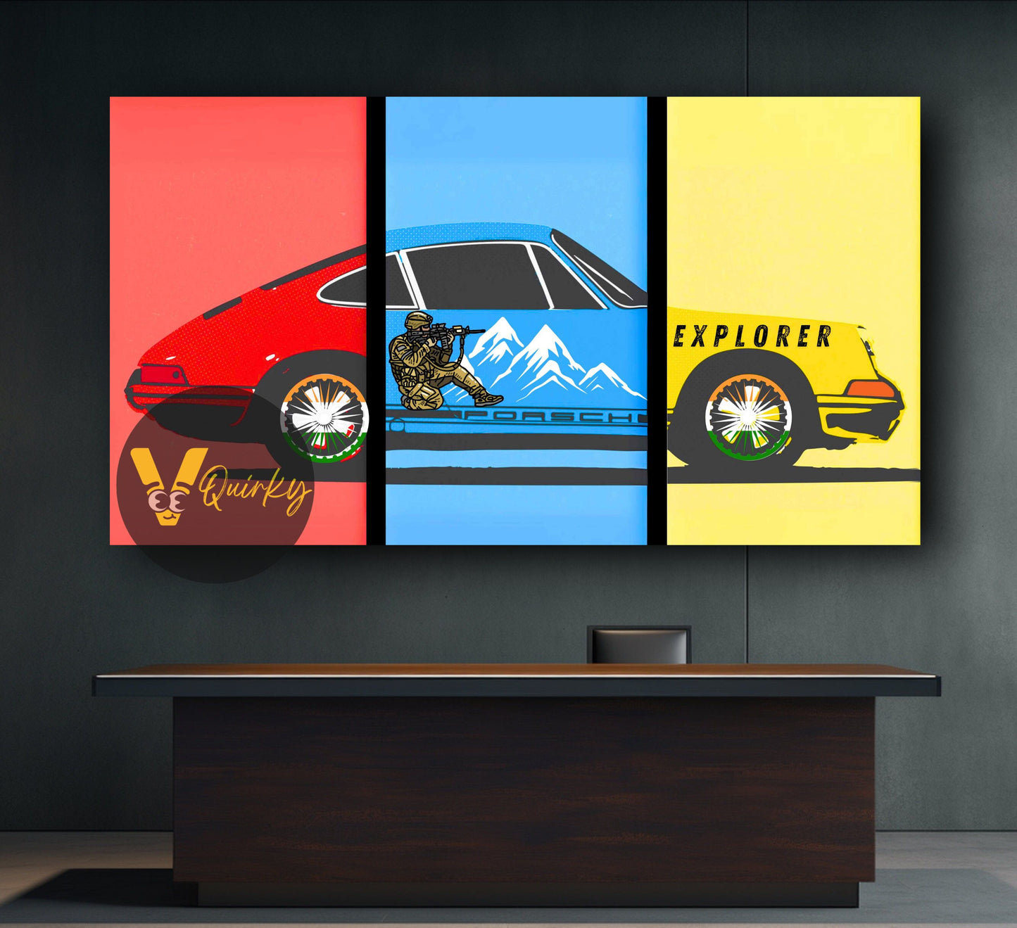 Porsche Horizontal Canvas Painting