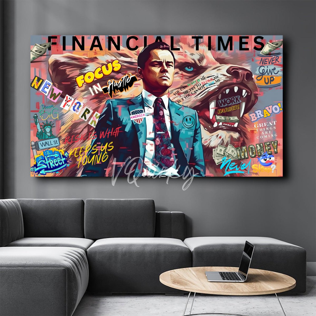 Leonardo Dicaprio (The Wolf of Wall Street) Canvas Painting