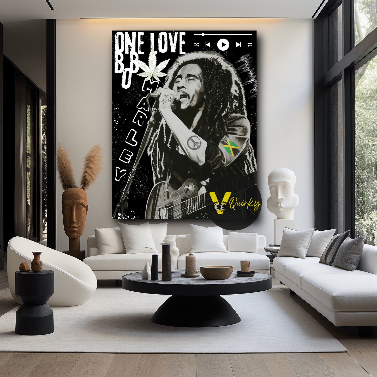 Bob Marley One Love Canvas Painting