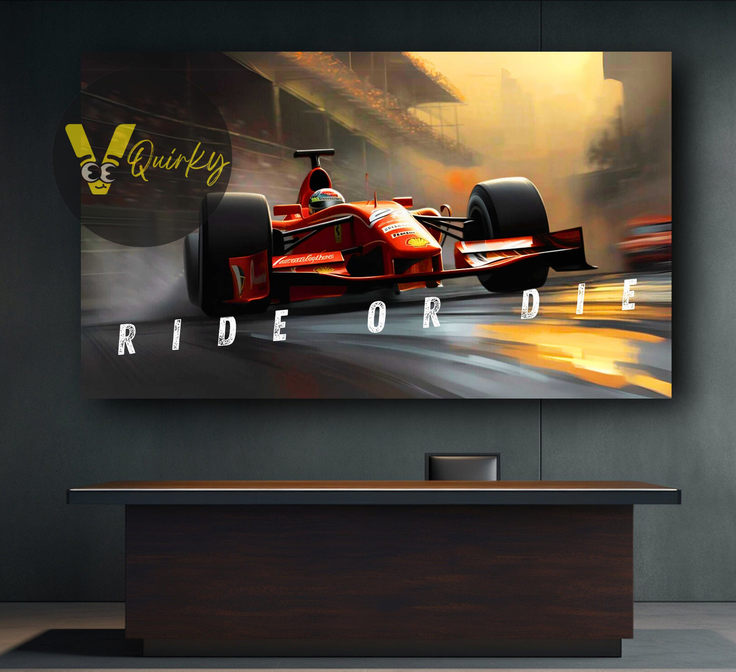 Ride Or Die F1 Horizontal Canvas Painting