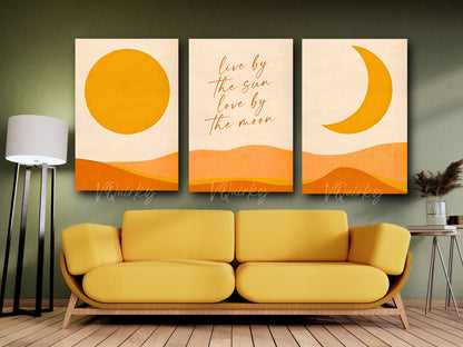 Boho Quote - Set Of 3 Canvas Painting