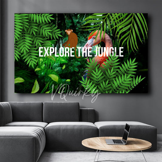 Explore The Jungle Nature Canvas Painting