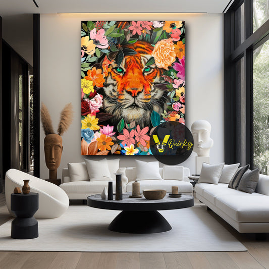 Hustling Tiger V1 Canvas Painting