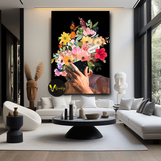 Frank Ocean With Flowers Canvas Painting